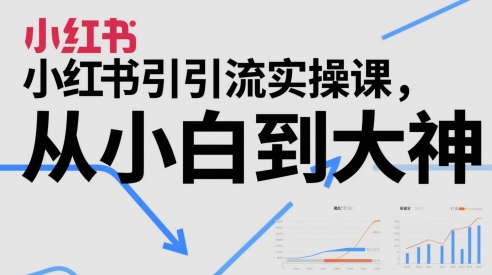 小红书引流实操课，从小白到大神-如意资源网