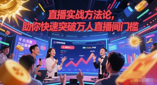 直播实战方法论，助你快速突破万人直播间门槛-如意资源网